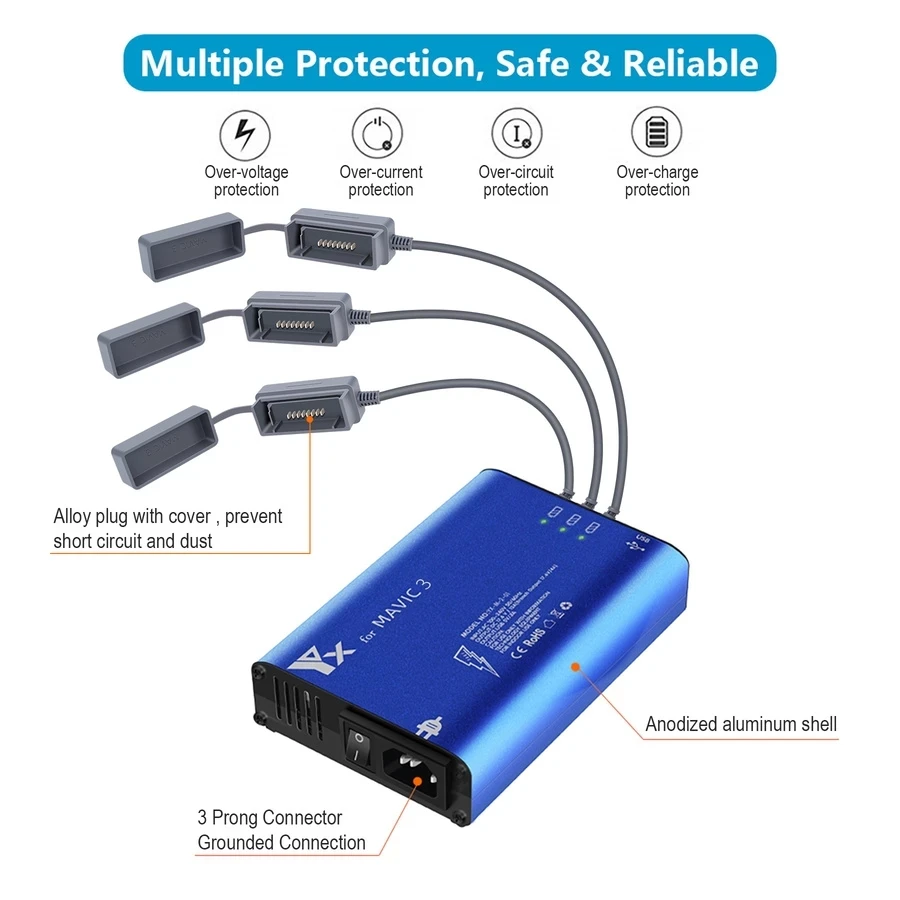Battery Charger Hub 5in1 Charg - Drone Charging Hub reseña y precio