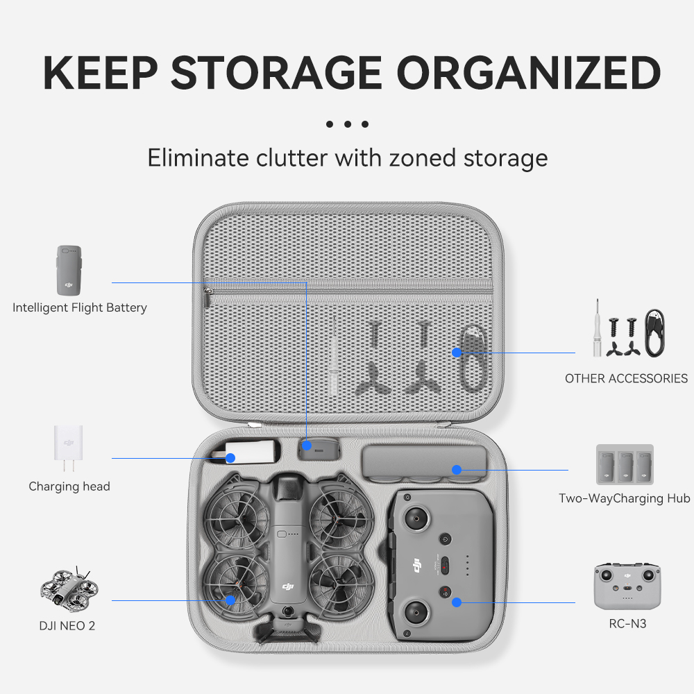 XFJI Travel Organizer Bag for  - Drone Carrying Case reseña y precio