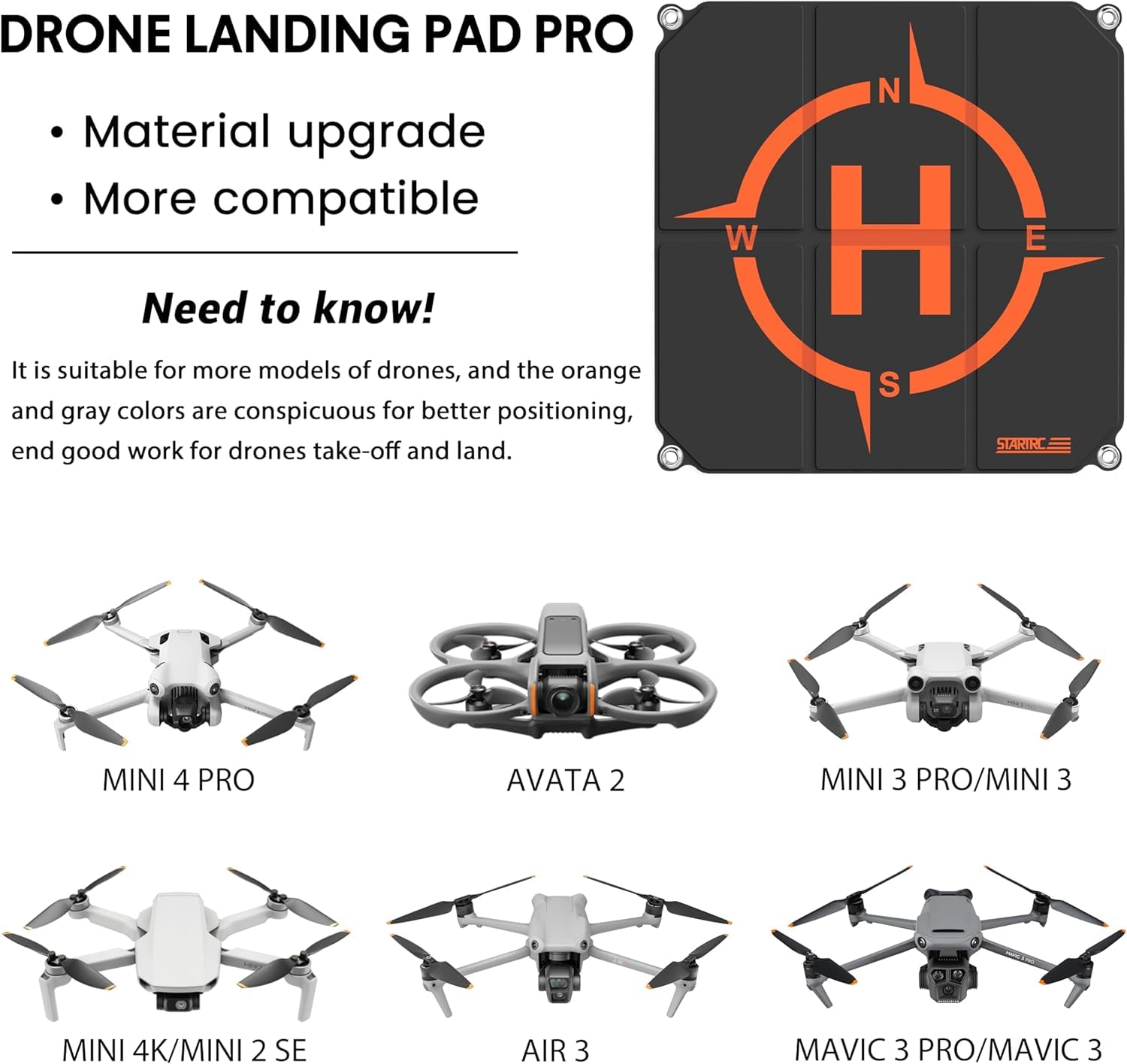 STARTRC Drone Landing Pad, Uni - Drone Landing Pad reseña y precio