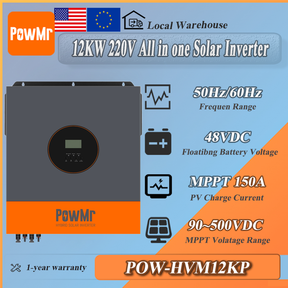 PowMr 48V 12kW 220V Parallel I - Drone Solar Charger reseña y precio