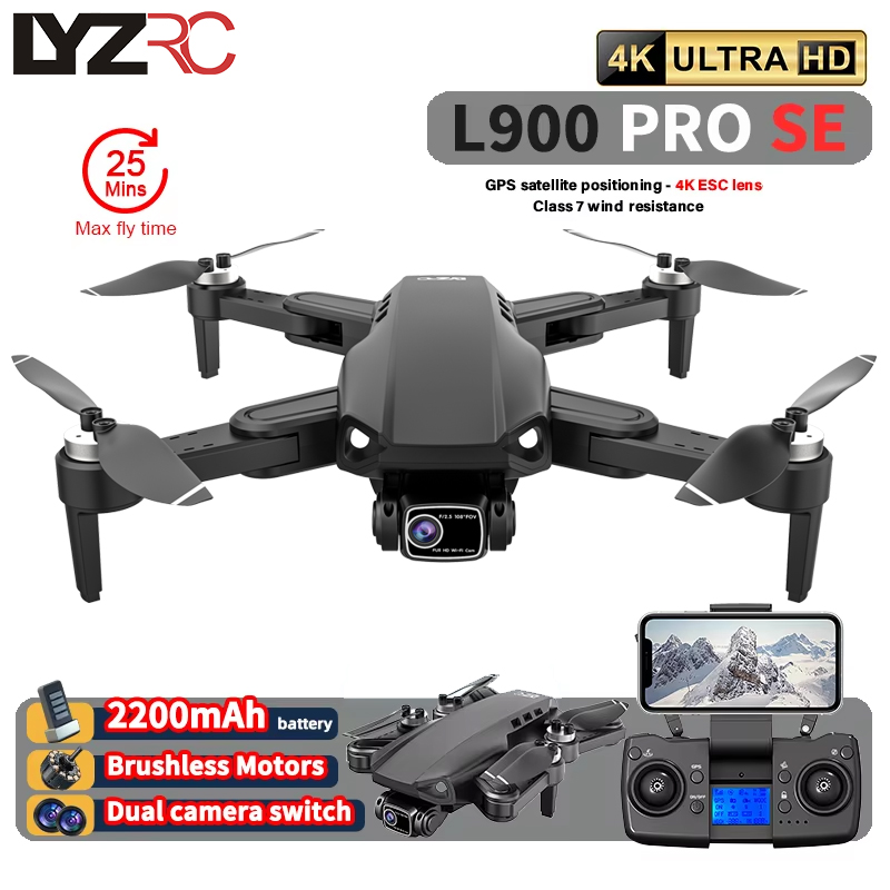 L900 Pro SE MAX GPS Drone 4K P - Drone Remote Controller Lanyard reseña y precio