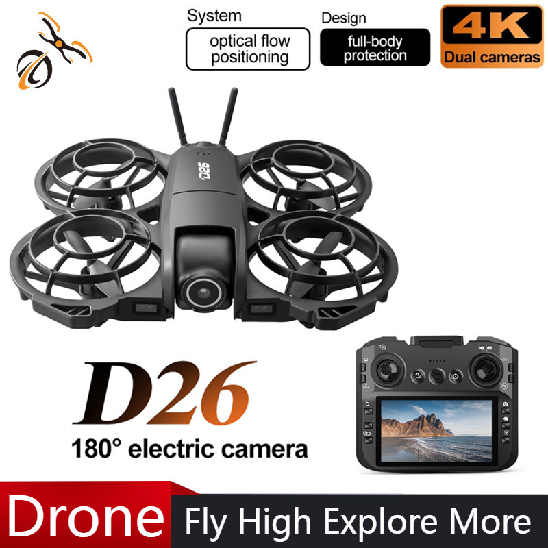 D26 Drone 4K Aerial HD 180° Ca - Drone Battery Adapter reseña y precio