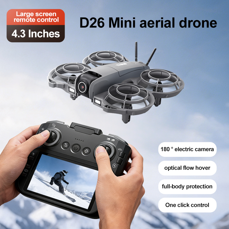 D26 Drone 4K Aerial HD 180° Ca - Drone Battery Adapter reseña y precio