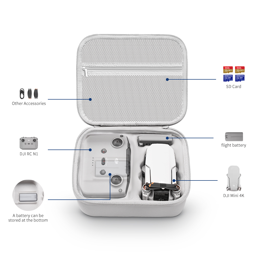 XFJI Storage Bag Protective Ca - Drone Controller Hood reseña y precio