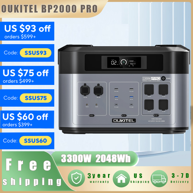 OUKITEL BP2000 PRO Portable Po - Drone Solar Charger reseña y precio