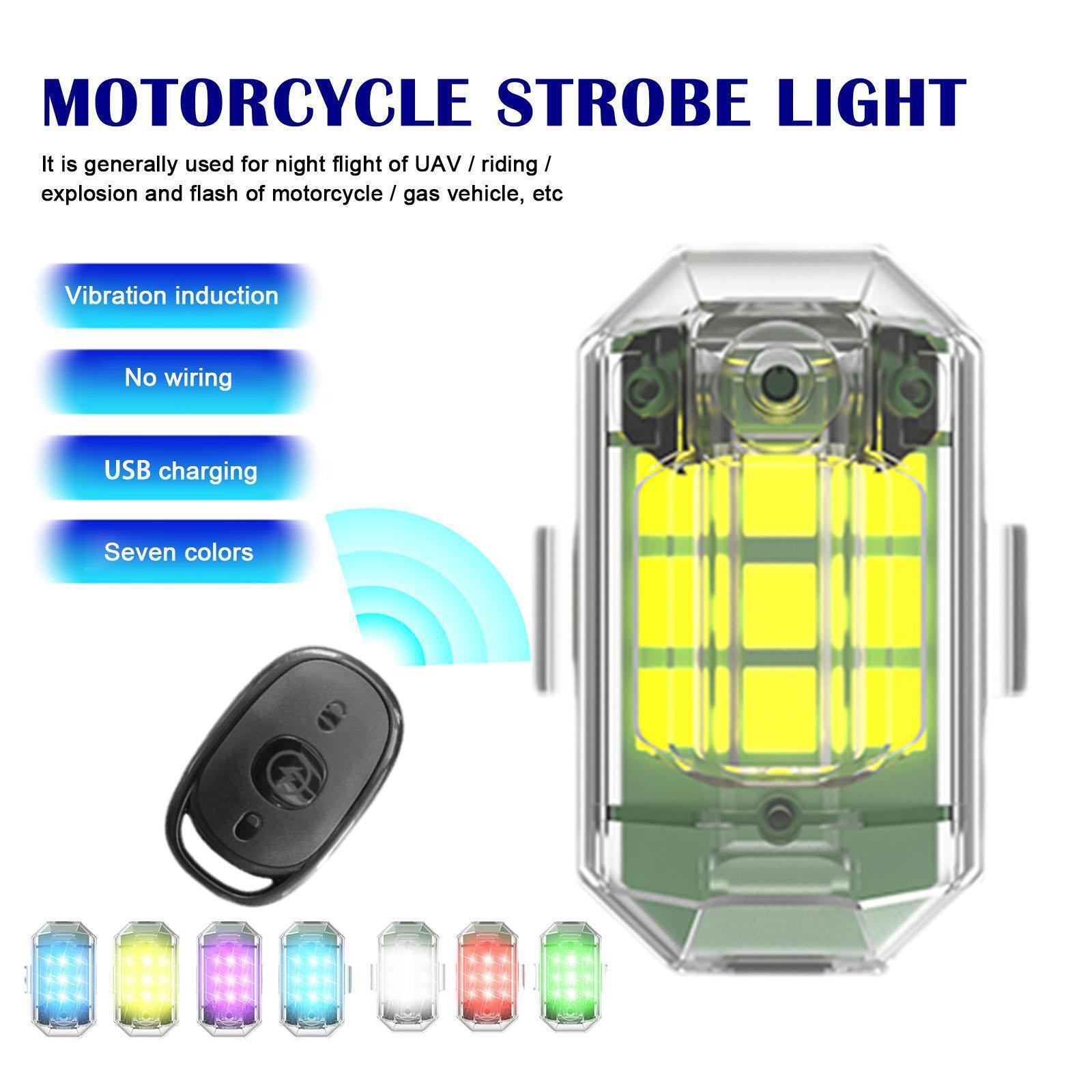 1/2/4Pc Remote Motorcycle Ligh - Drone Strobe Light reseña y precio