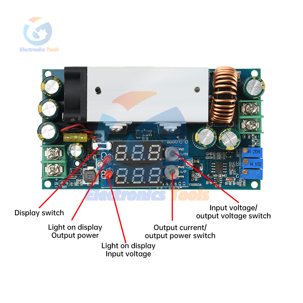10-75V 20A Adjustable Buck Mod - Drone Solar Charger reseña y precio