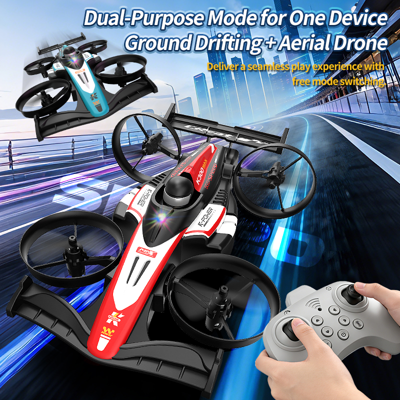 Mini RC Flying Car Transformab - Drone Beacon Light reseña y precio