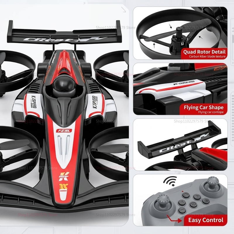 Mini RC Flying Car Transformab - Drone Beacon Light reseña y precio